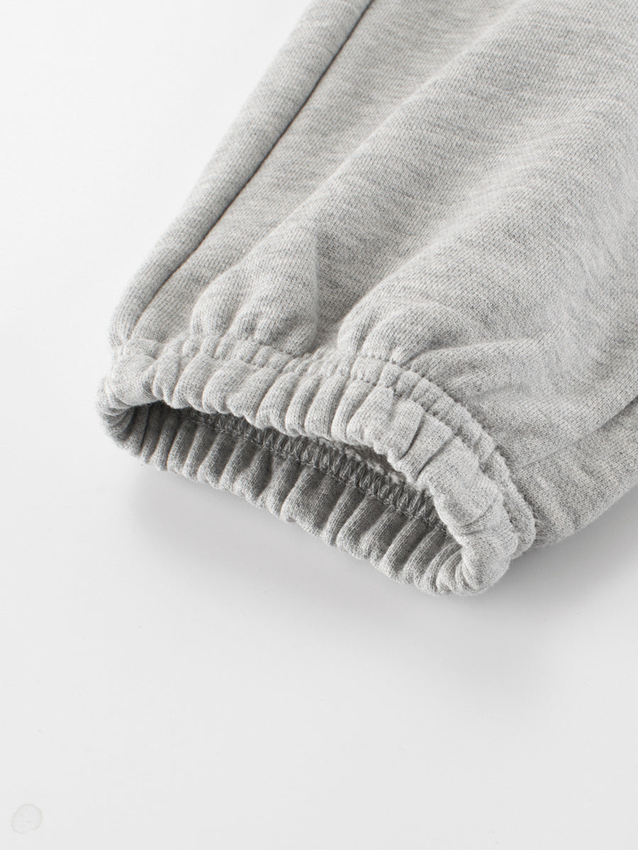 Autumn and Spring Arrival Modern Casual Kids Versatile Letters and Striped Logo Sportswear Pants-3